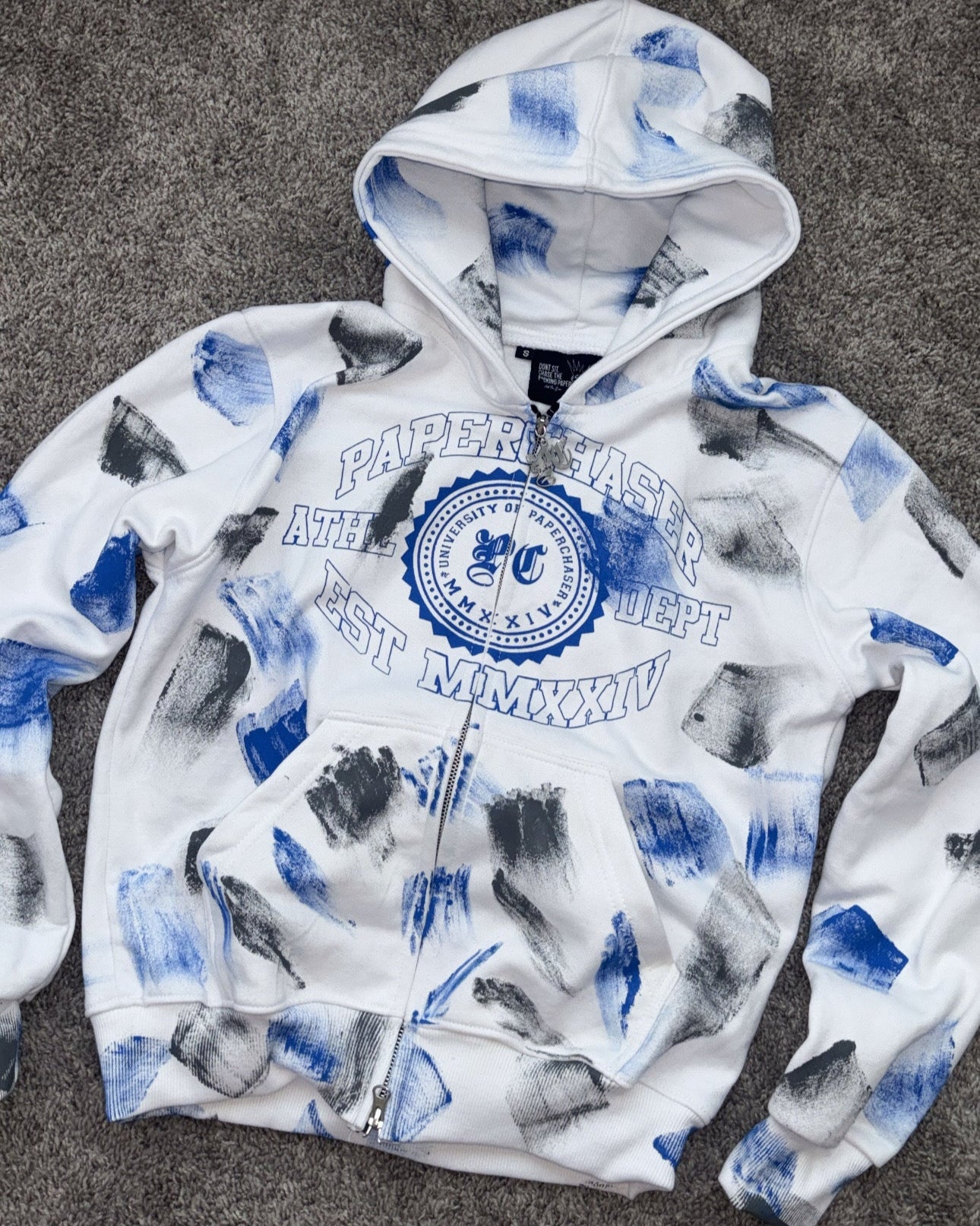 PAINTED COLLEGE ZIP-UP