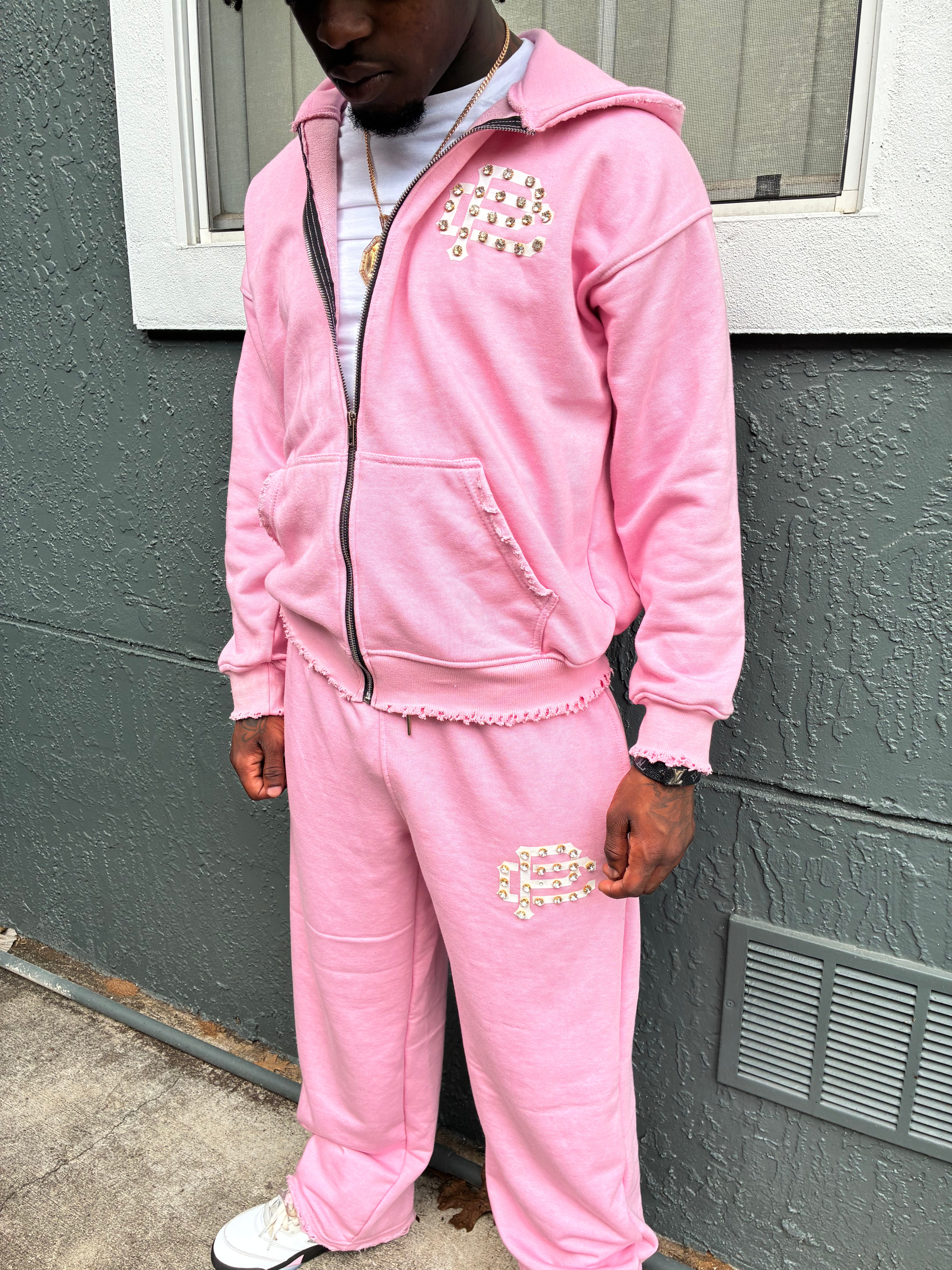 OVERSIZED GEMSTONE ZIP-UP